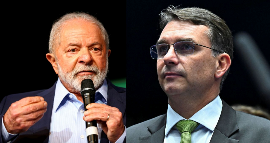AtlasIntel mostra empate técnico entre Lula e Flávio Bolsonaro no 2º turno.